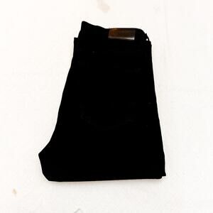 Goldsign Black Wide Leg Denim Jeans Zip Fly Style W3365-1078 Size 26 Mint